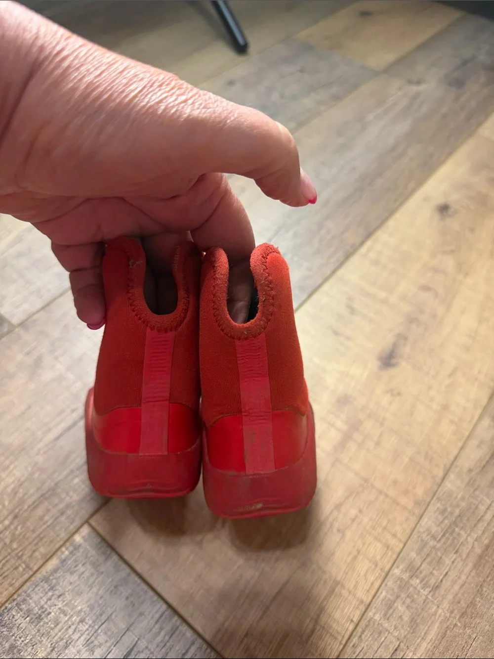 Nike Jordan Lil Drip 'Fire Red' Toddler Rain Boots Size 7C